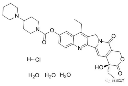 图1 盐酸伊立替康化学结构